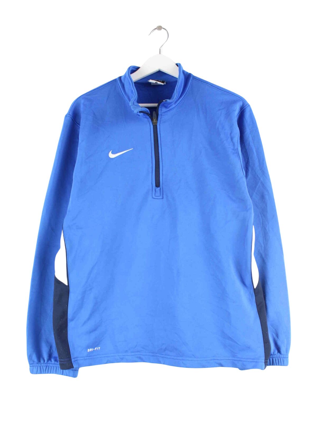 Nike Dri-Fit Print Swoosh Half Zip Sweater Blau S (front image)