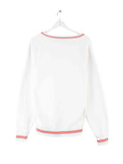 Champion Damen V Neck Embroidered Logo Sweater Weiß S (back image)