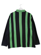 Vintage 90s Polo Striped Half Zip Sweater Grün XL (back image)