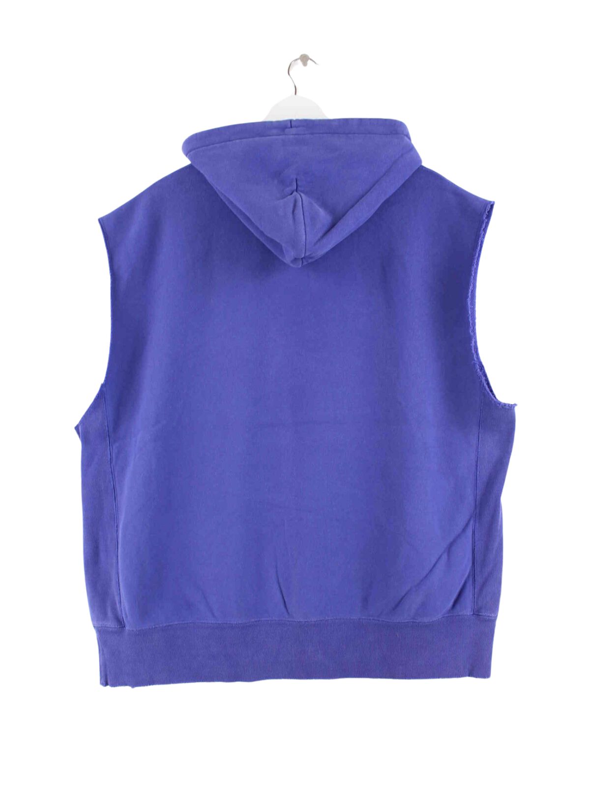 Champion 90s Vintage Reverse Weave Kurzarm Hoodie Blau XXL (back image)