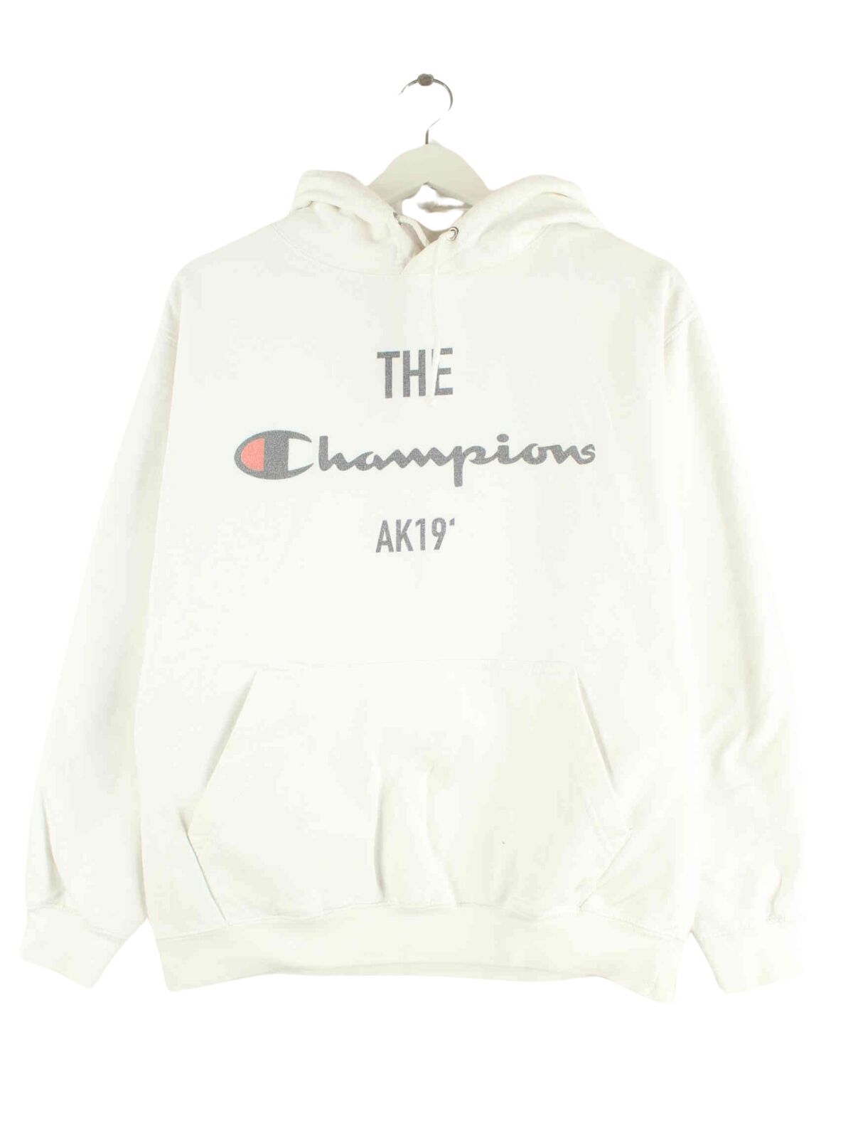 Champion Print Hoodie Weiß M (front image)