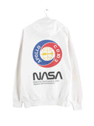 Vintage Nasa Print Hoodie Weiß M (back image)