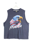 Vintage Freedom Print Tank Top Grau XXL (front image)