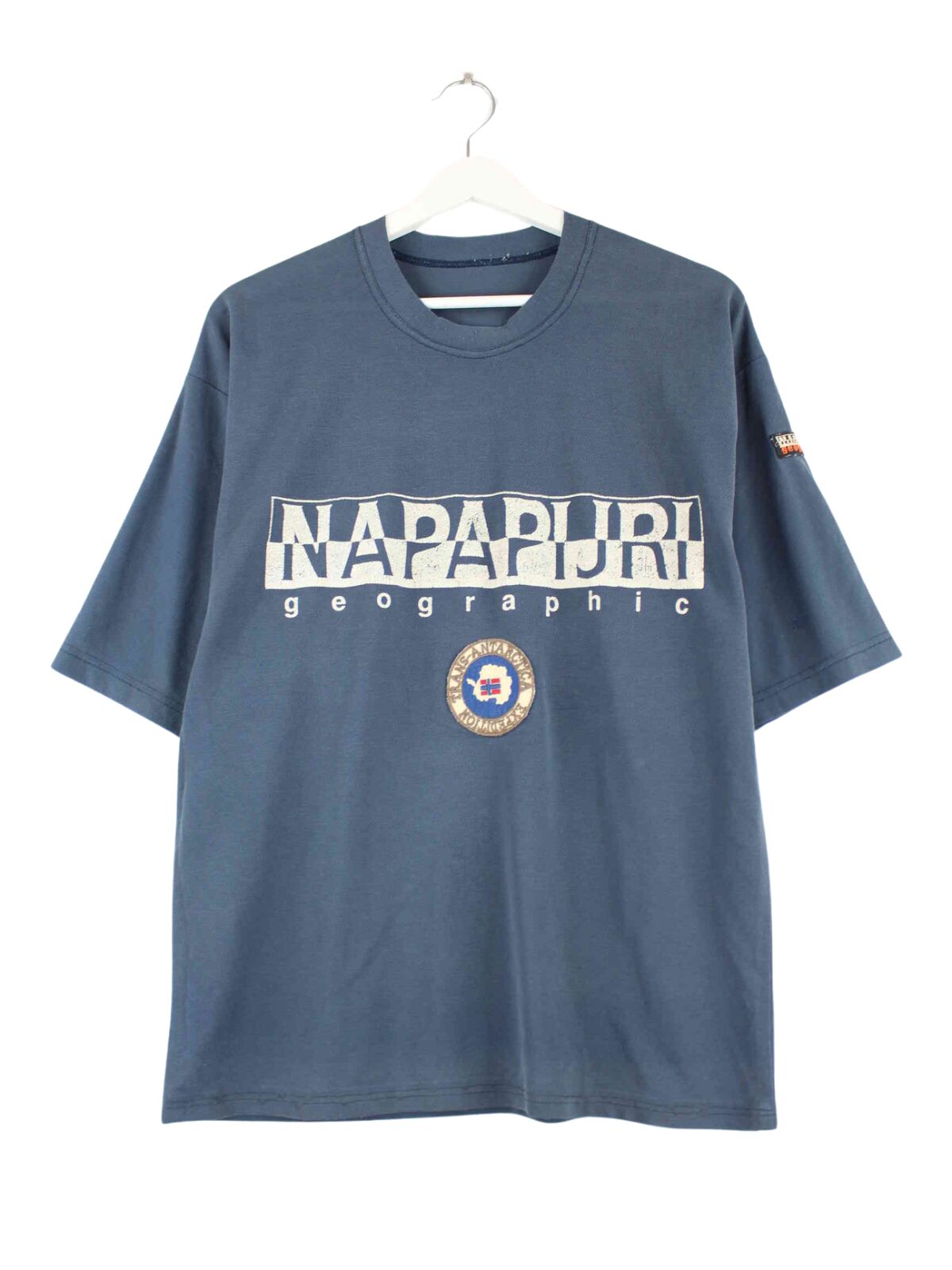 Napapjiri Print T-Shirt Blau L (front image)