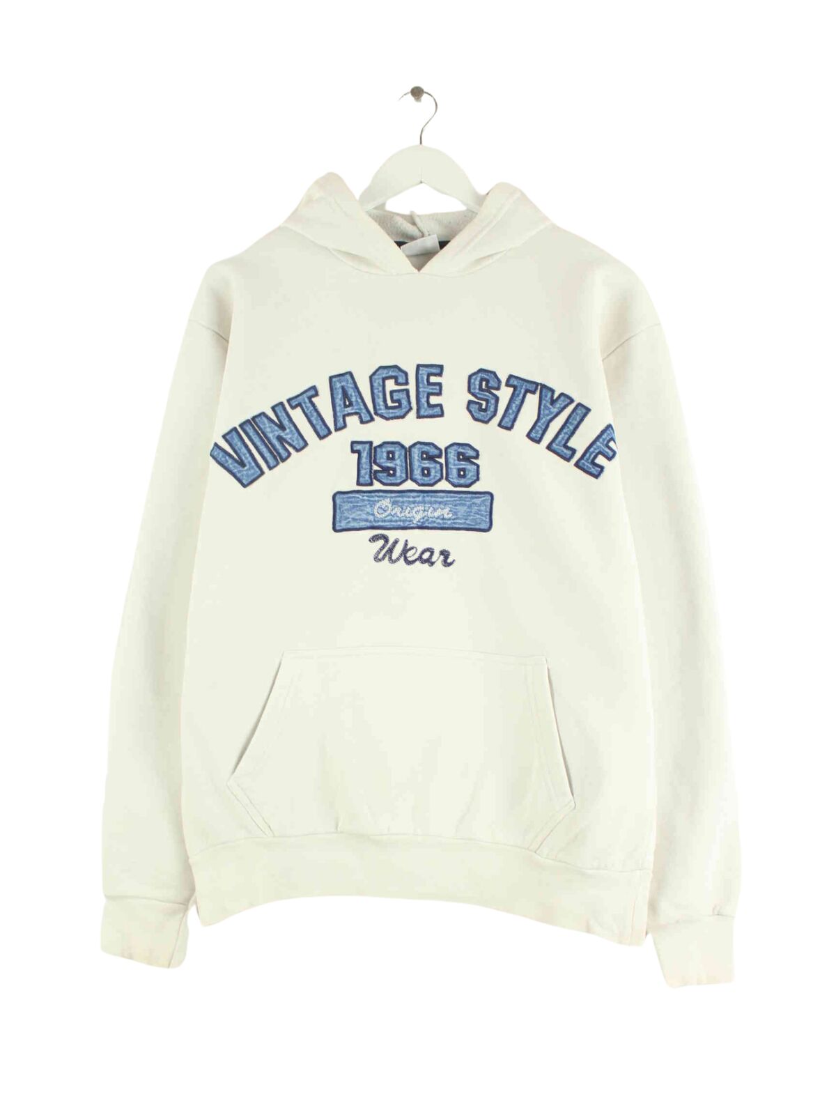 Vintage Print Hoodie Weiß L (front image)