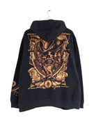 Vintage y2k Pirate Print Hoodie Schwarz XL (back image)