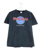 Vintage 2010 Wash Rocks Print T-Shirt Schwarz S (front image)