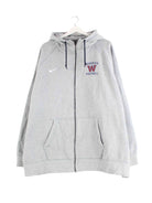 Nike Woodstock Footbal Embroidered Zip Hoodie Grau 4XL (front image)