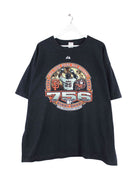 Anvil 2007 756 Football Print T-Shirt Schwarz 3XL (front image)