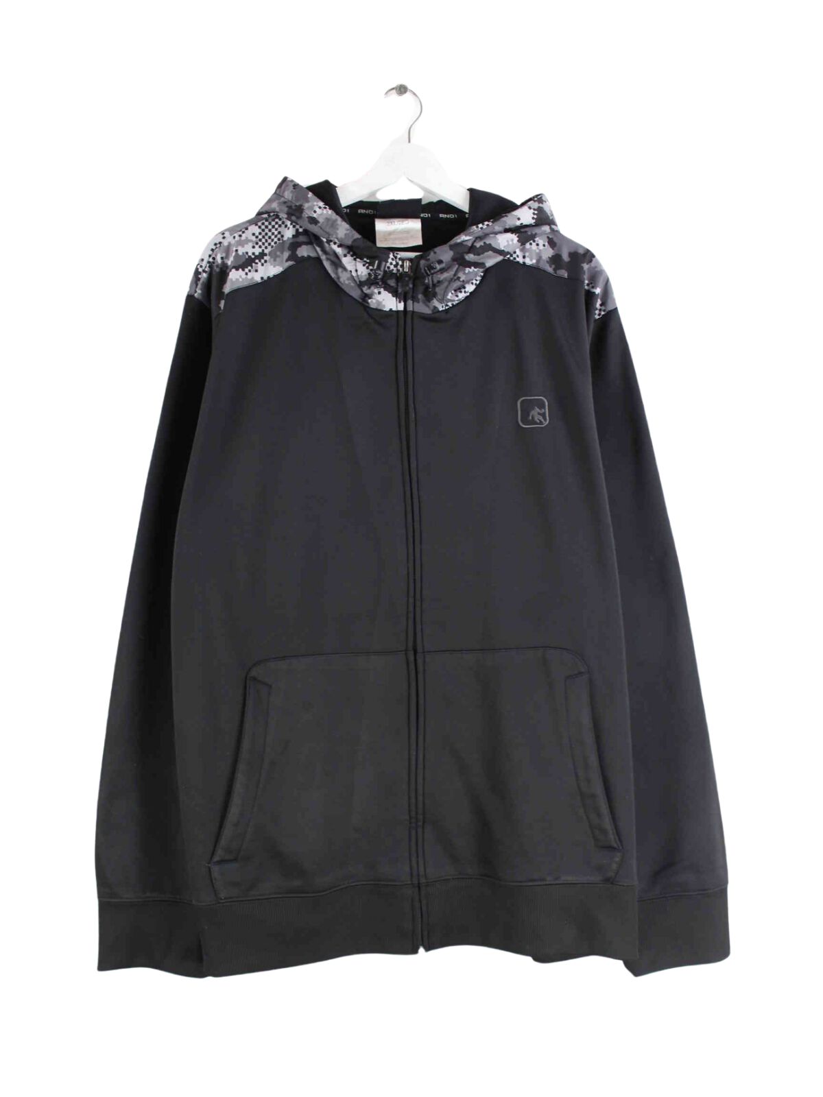 And1 Zip Hoodie Schwarz XXL (front image)