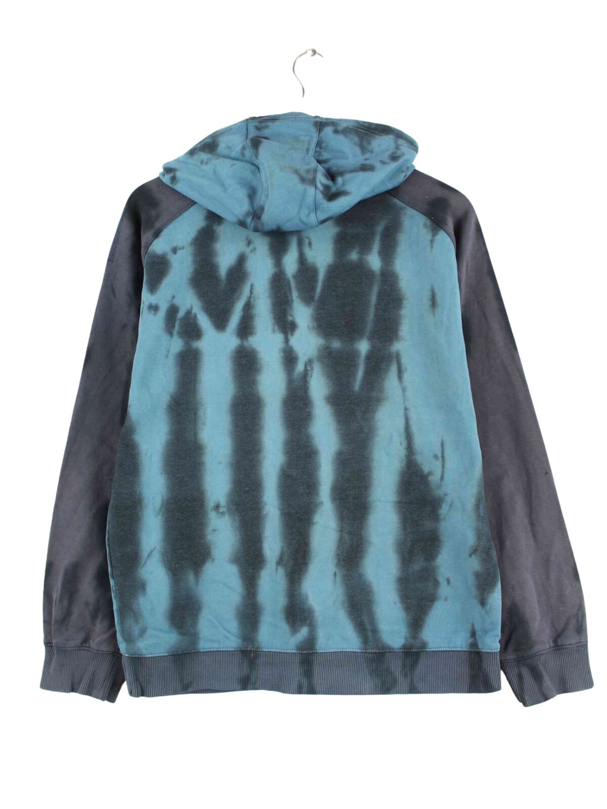 Nike 00s Embroidered Tie Dye Hoodie Blau M (back image)