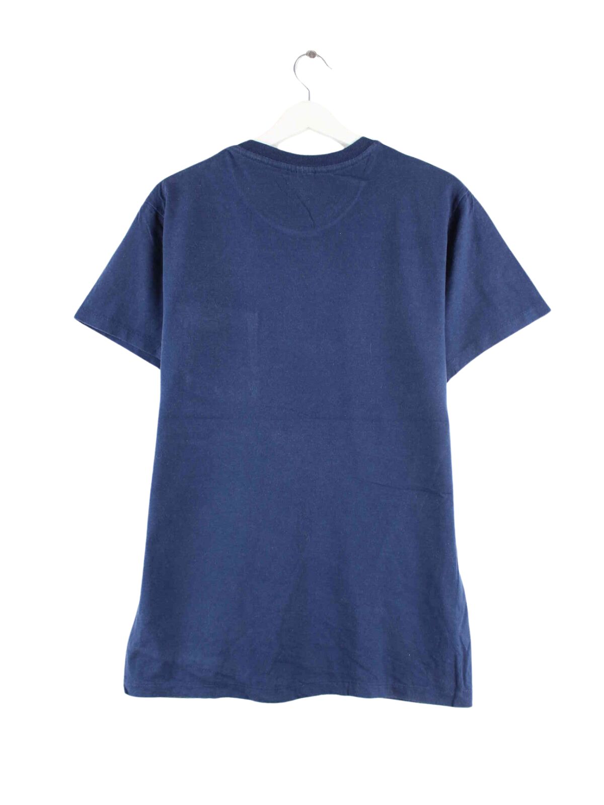 Hanes y2k Basic Single Stitched T-Shirt Blau M (back image)