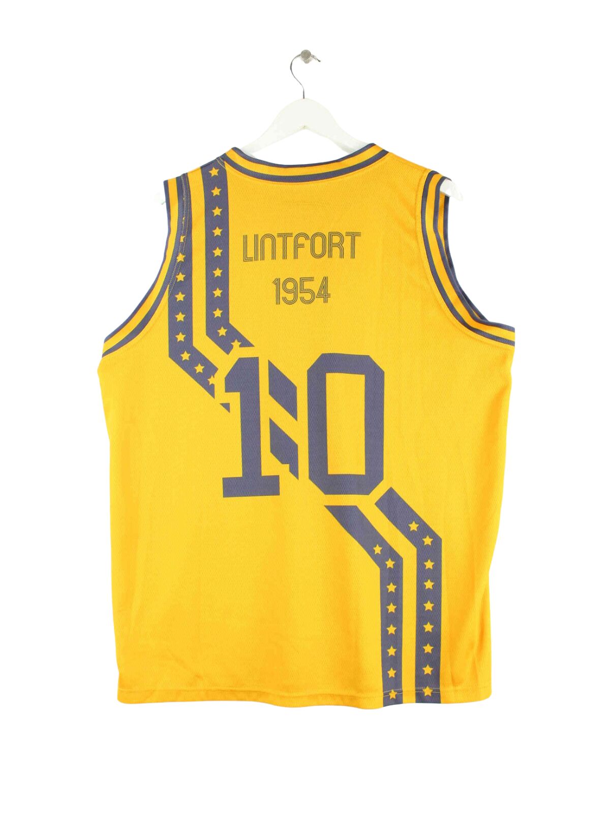 Vintage Basketball Jersey Gelb XL (back image)