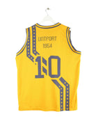 Vintage Basketball Jersey Gelb XL (back image)