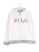 Fila Print Zip Hoodie Weiß M (front image)