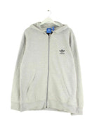 Adidas Spellout Embroidered Zip Hoodie Grau L (front image)