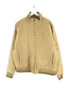 Vintage y2k Suede Bomber Jacke Beige XL (front image)