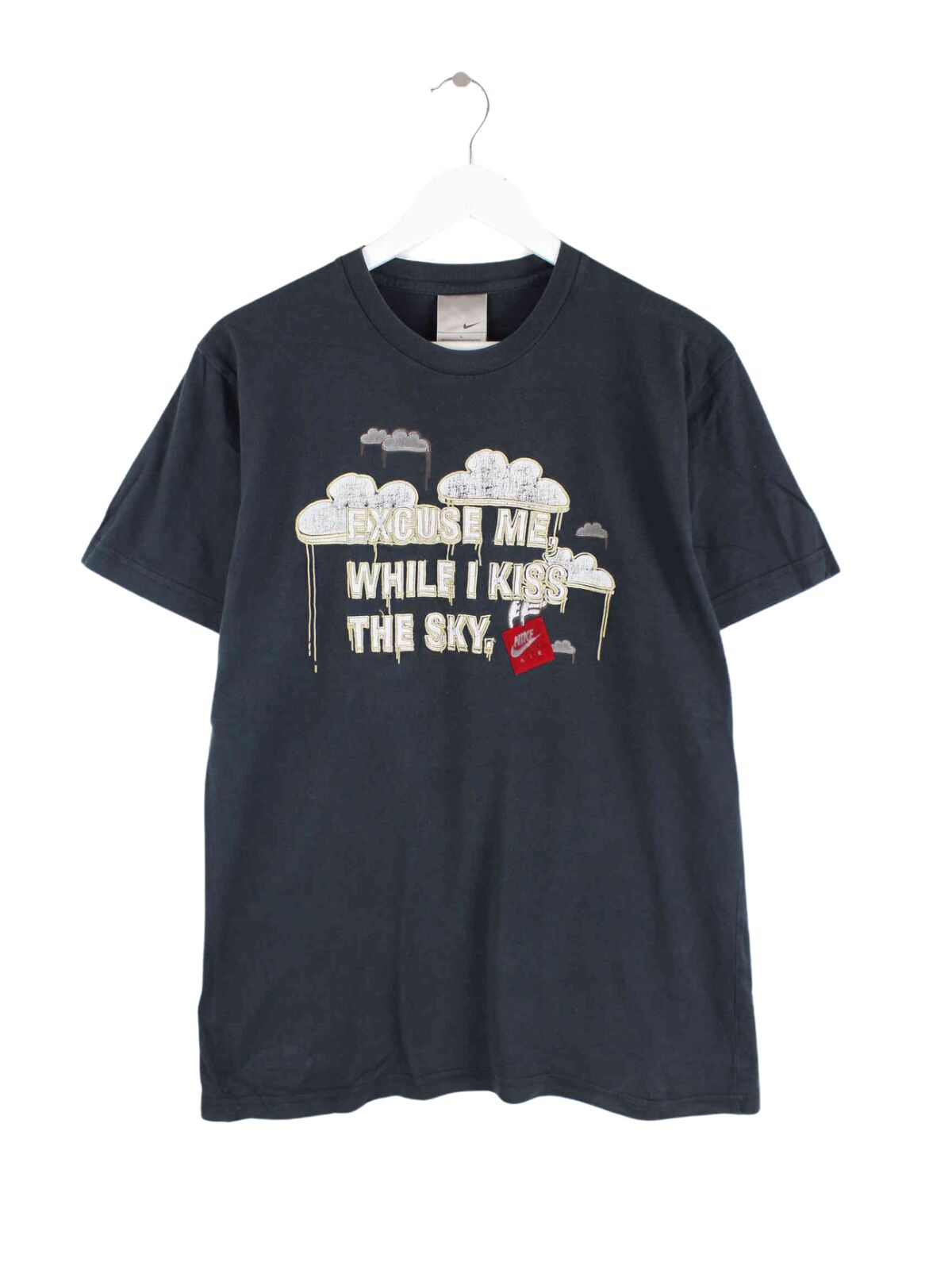 Nike 00s Kiss The Sky Embroidered T-Shirt Schwarz L (front image)