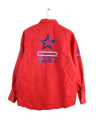 Wrangler Vintage 90s Embroidered Rodeo Hemd Rot L (back image)