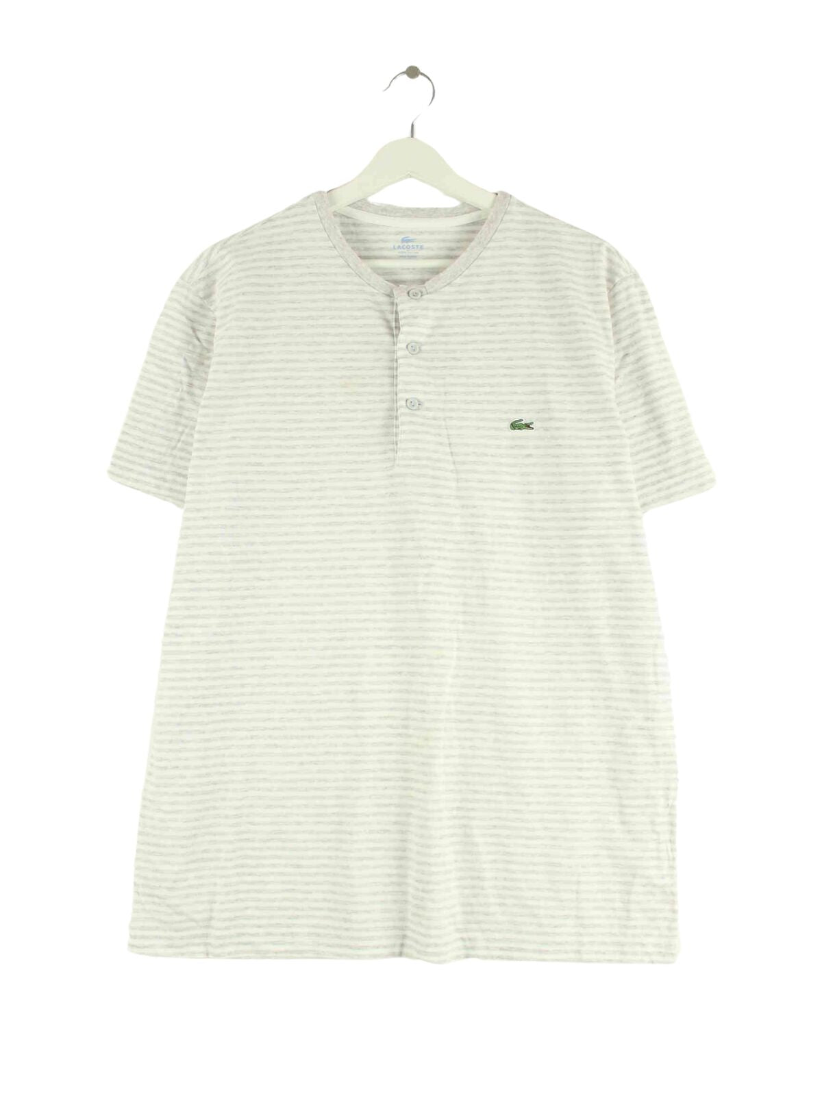 Lacoste Striped T-Shirt Grau L (front image)