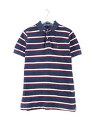 Tommy Hilfiger 00s Striped Custom Fit Polo Blau M (front image)