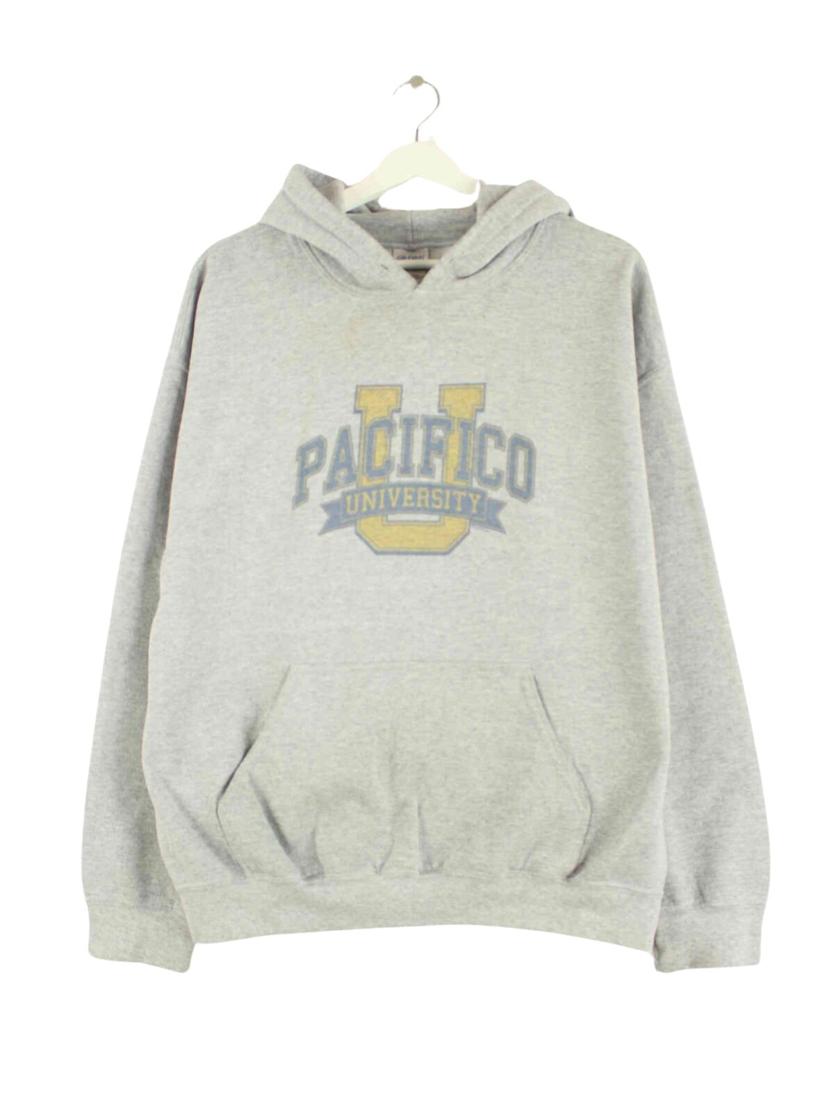 Gildan Pacifico University Print Hoodie Grau L (front image)