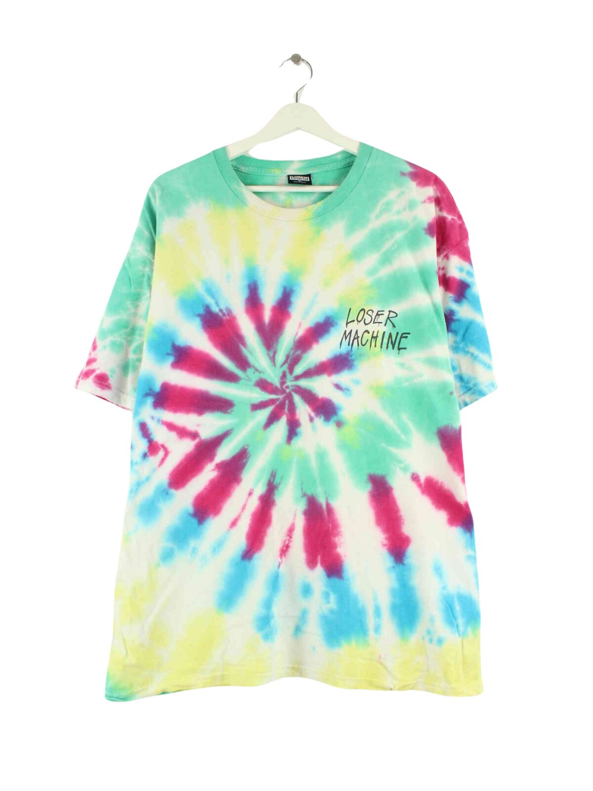 Vintage Loser Print Tie Dye T-Shirt Mehrfarbig XL (front image)