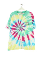 Vintage Loser Print Tie Dye T-Shirt Mehrfarbig XL (front image)