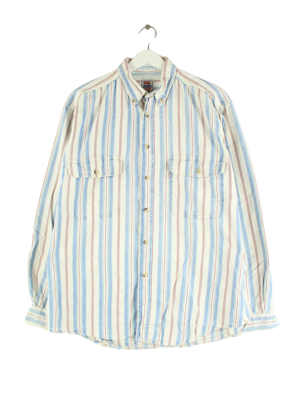 Levi's 90s Vintage Striped White Tab Hemd Weiß L (front image)