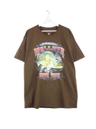 Hanes Walleye Fishing Print T-Shirt Braun XL (front image)