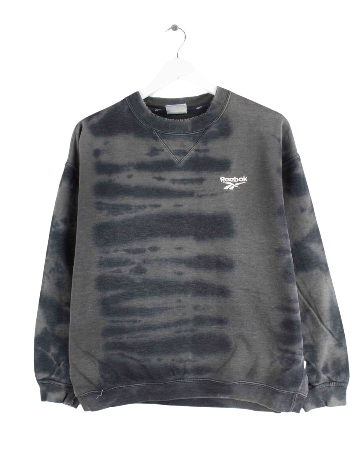 Reebok y2k Embroidered Tie Dye Sweater Grau XS (front image)