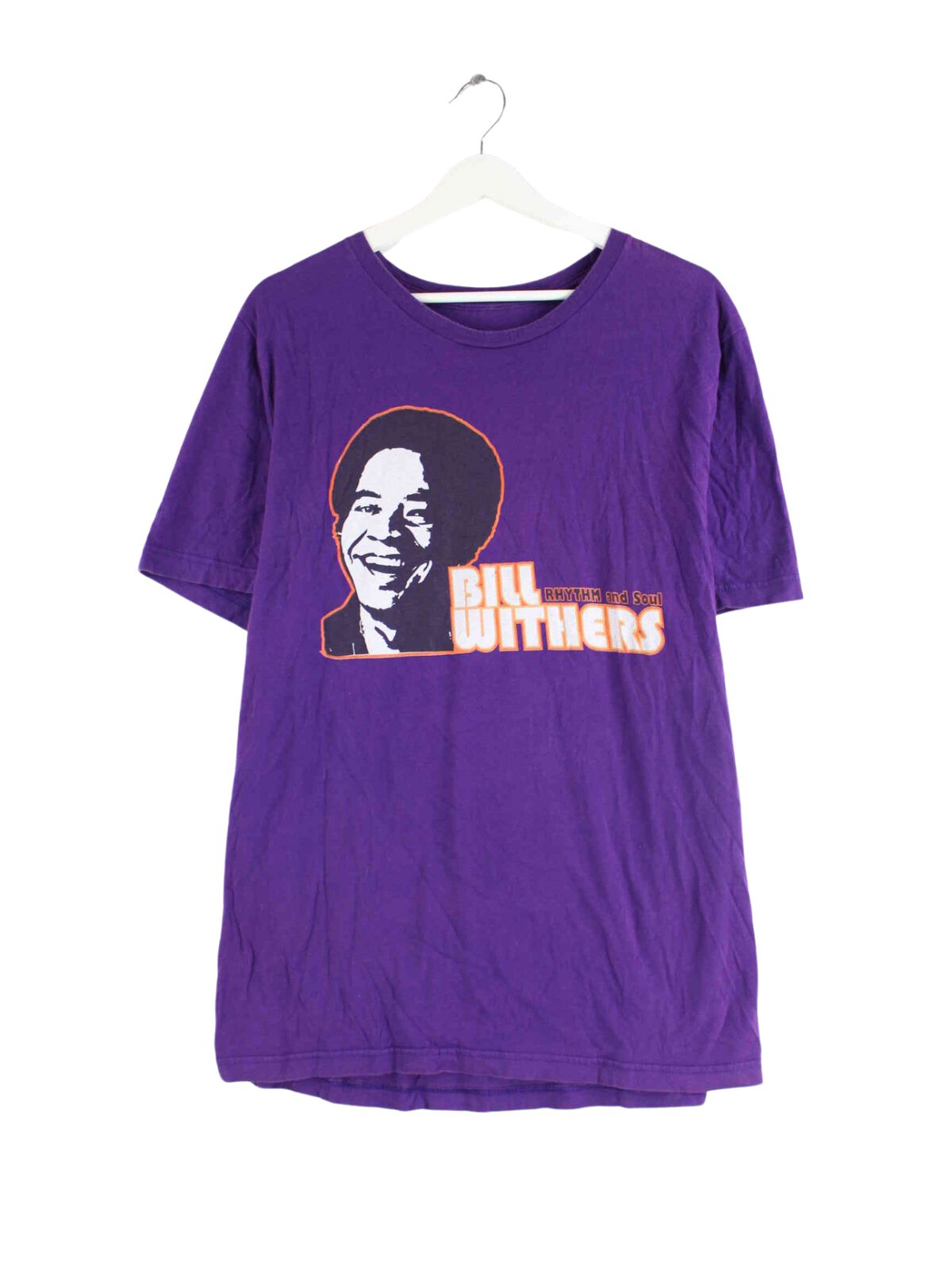 Vintage Bill Withers Print T-Shirt Lila XXL (front image)