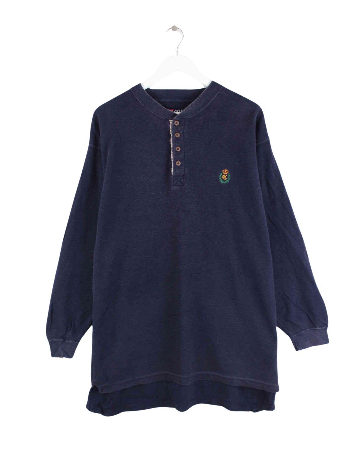 Chaps by Ralph Lauren 90s Vintage Embroidered Sweatshirt Blau XXL (front image)