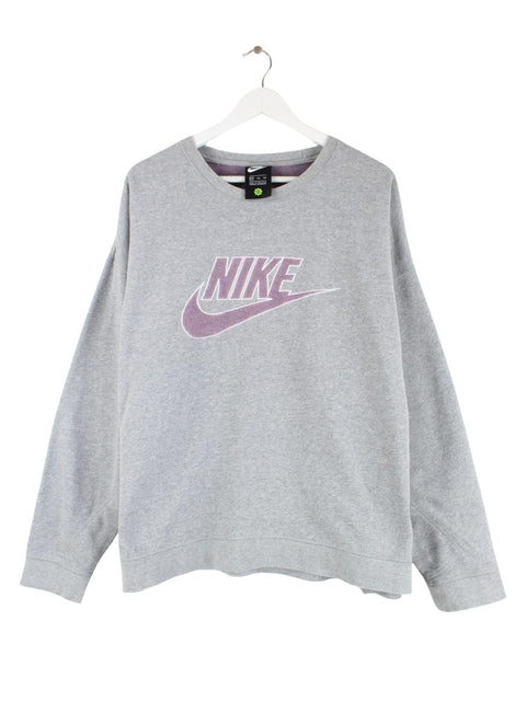 Nike Damen Big Logo Sweater Grau XXL