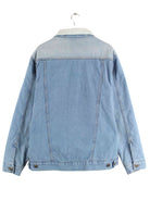 Vintage 90s Gefütterte Jeans Jacke Blau XL (back image)