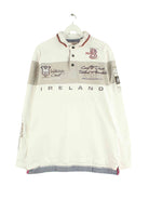 Camp David Embroidered Langarm Polo Weiß L (front image)