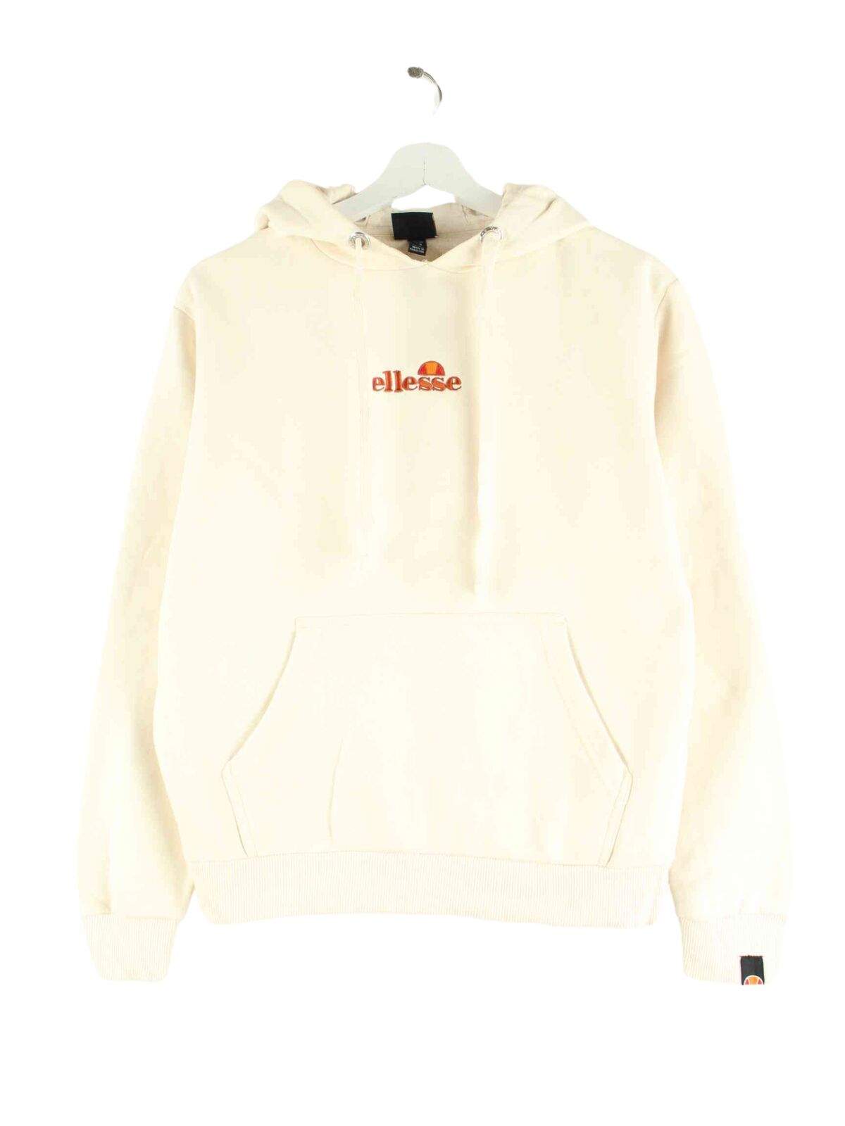 Ellesse Damen Embroidered Hoodie Beige XS (front image)