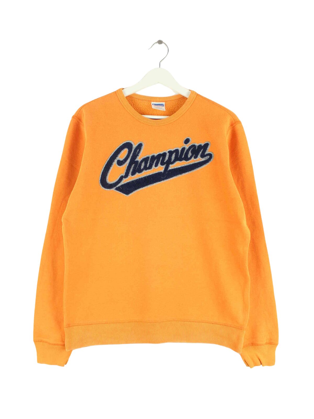 Champion Embroidered Logo Sweater Orange S (front image)