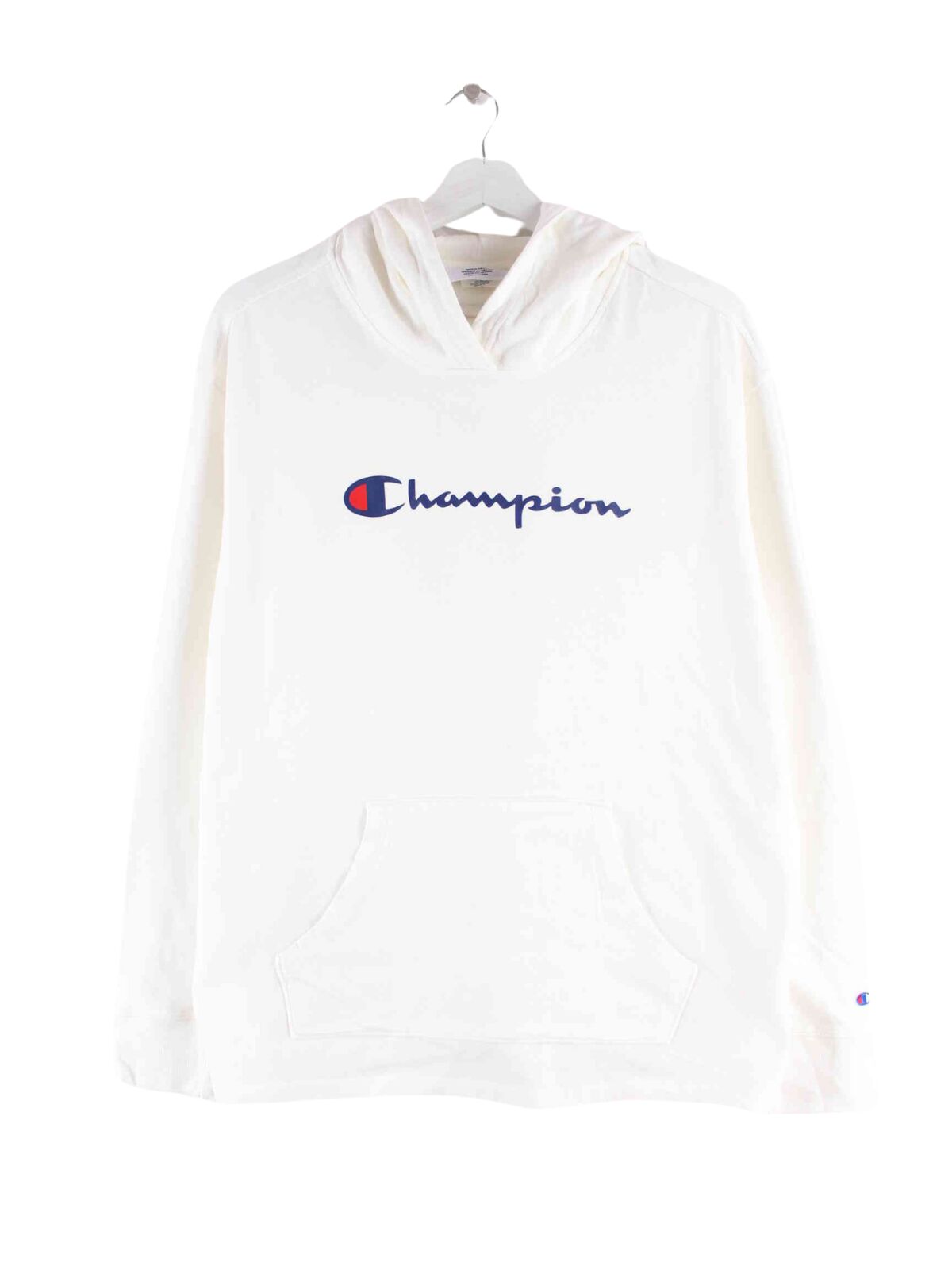 Champion Damen Print Hoodie Weiß L (front image)