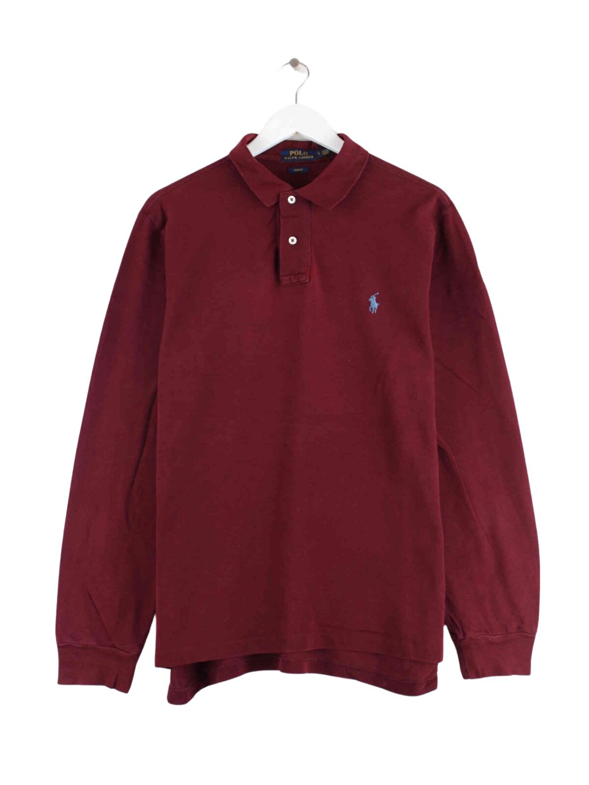 Ralph Lauren Slim Fit Langarm Polo Rot L (front image)