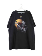 NFL Football Print T-Shirt Schwarz 4XL (front image)