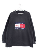 Tommy Hilfiger 90s Vintage Big Logo Sweater Schwarz XL (front image)