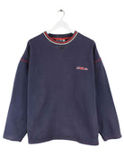 Fila 90s Vintage Embroidered Sweater Blau L (front image)