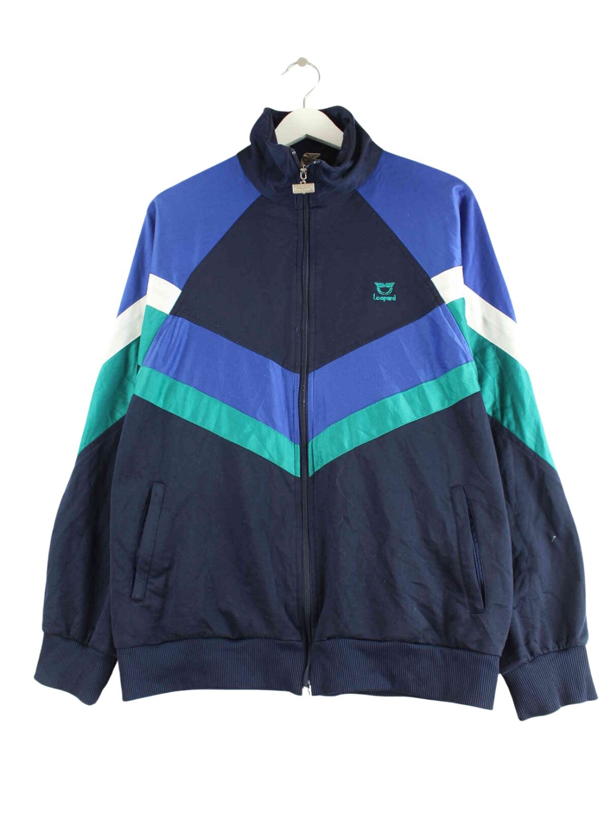 Vintage 90s Trainingsjacke Blau M (front image)