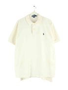 Ralph Lauren 90s Vintage Basic Polo Weiß L (front image)