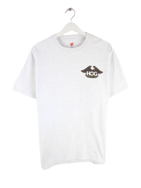 Hanes 00s Harley Owners Group Print T-Shirt Grau L