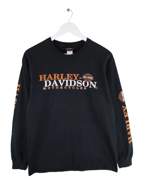 Harley Davidson 00s Curacao Spellout Sweatshirt Schwarz M