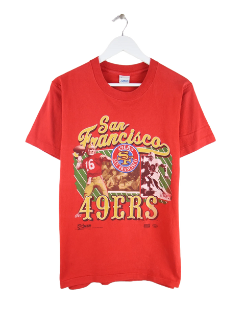 Salem Sportswear 90s Vintage NFL San Francisco 49ers Print T-Shirt Rot M