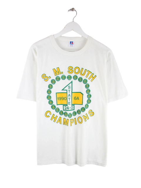Russell Athletic 1990 Vintage Champions Print T-Shirt Weiß XL