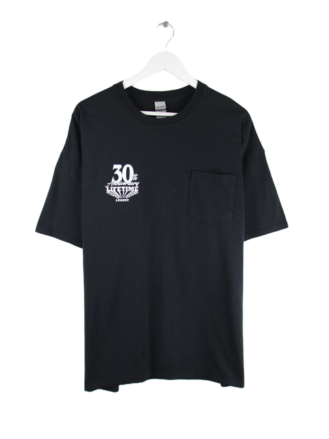 Gildan 00s Anniversary Truck Print Single Pocket T-Shirt Schwarz XXL